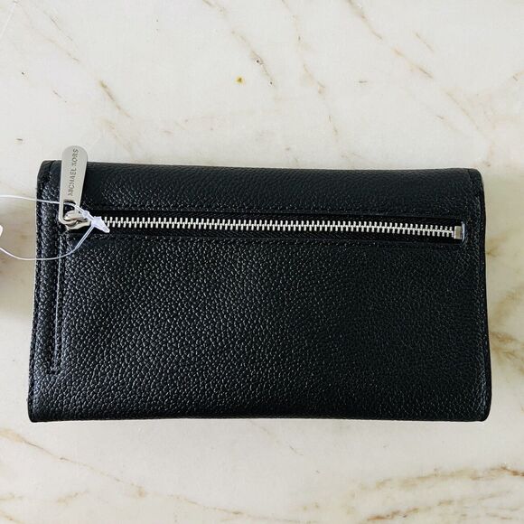 MICHAEL KORS Cassie Black Leather Large Tri-Fold Continental Wallet - Picture 4 of 7